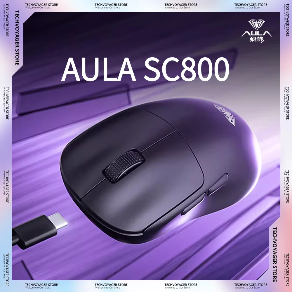 Esports Gaming - AULA SC800 Gaming Mouse Paw3395 Sensor