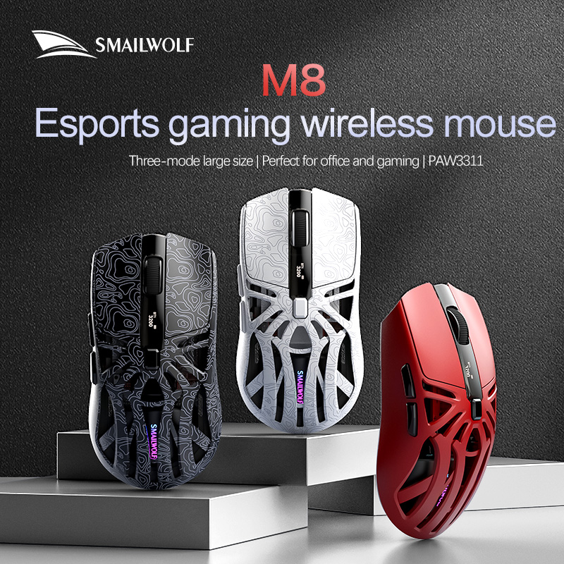 Esports Gaming Laptop - SMAILWOLF M8 Bluetooth three-mode wireless mouse