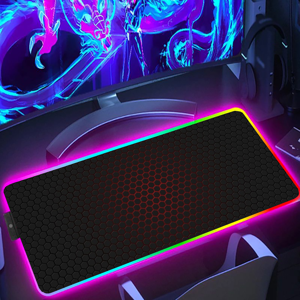 LED Lighting RGB Mouse Pad E-s - Esports Gaming Laptop ulasan dan harga