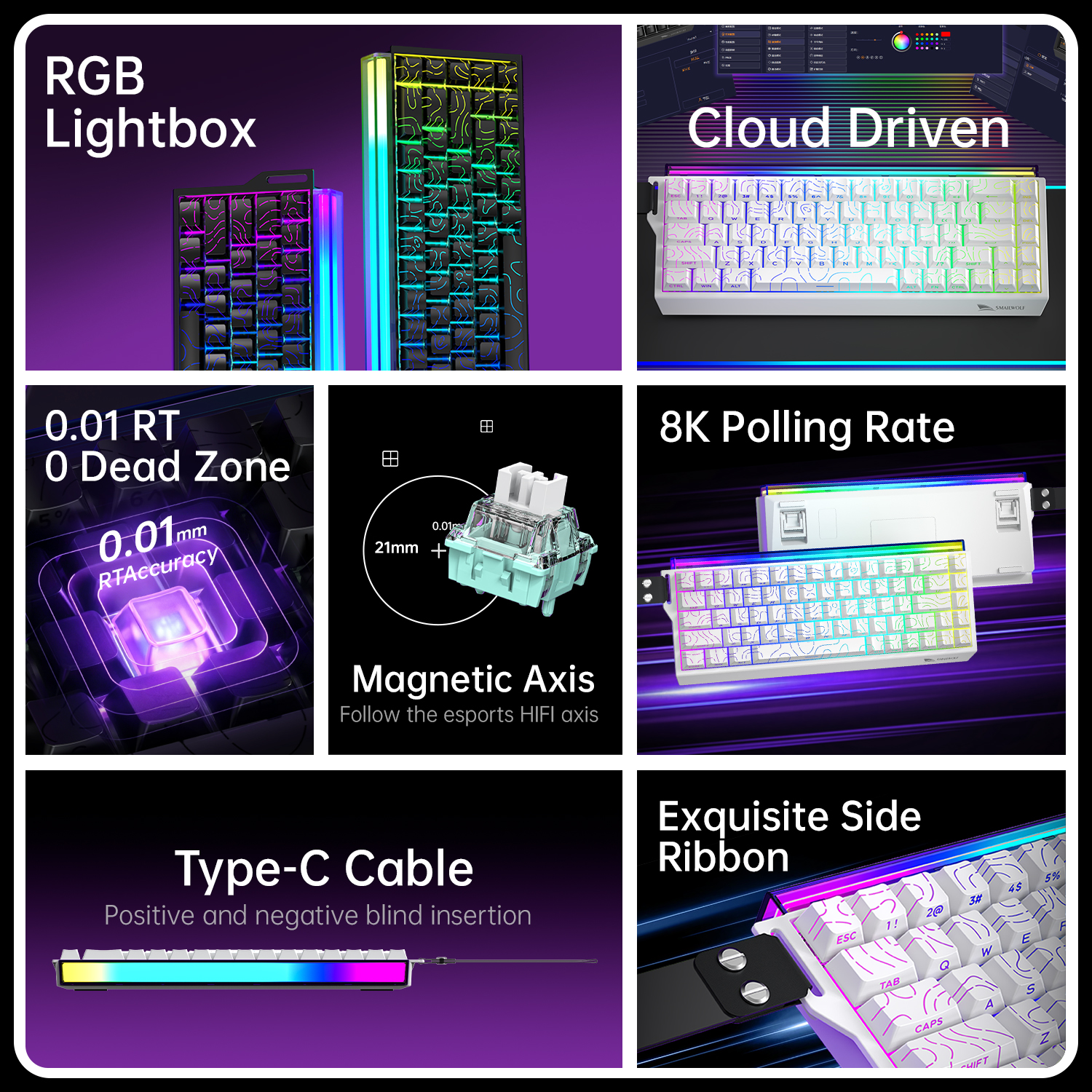 SMAILWOLF SK11 68HE Magnetic S - Esports Gaming Keyboard ulasan dan harga