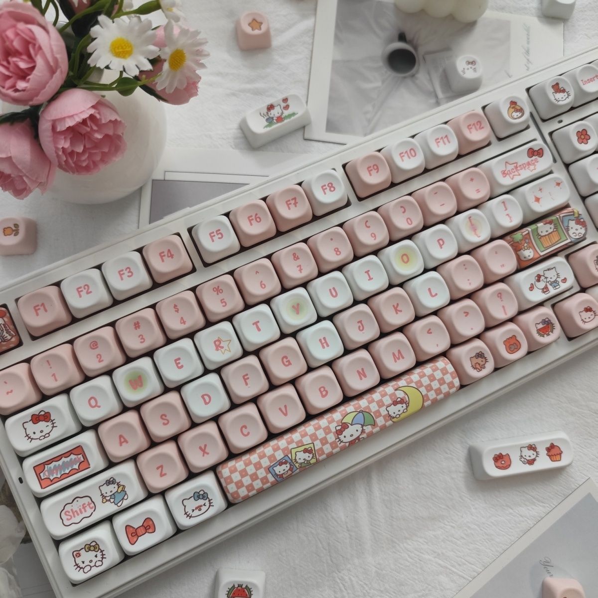 Anime Sanrio Hello Kitty Keyca - Esports Gaming Keyboard ulasan dan harga
