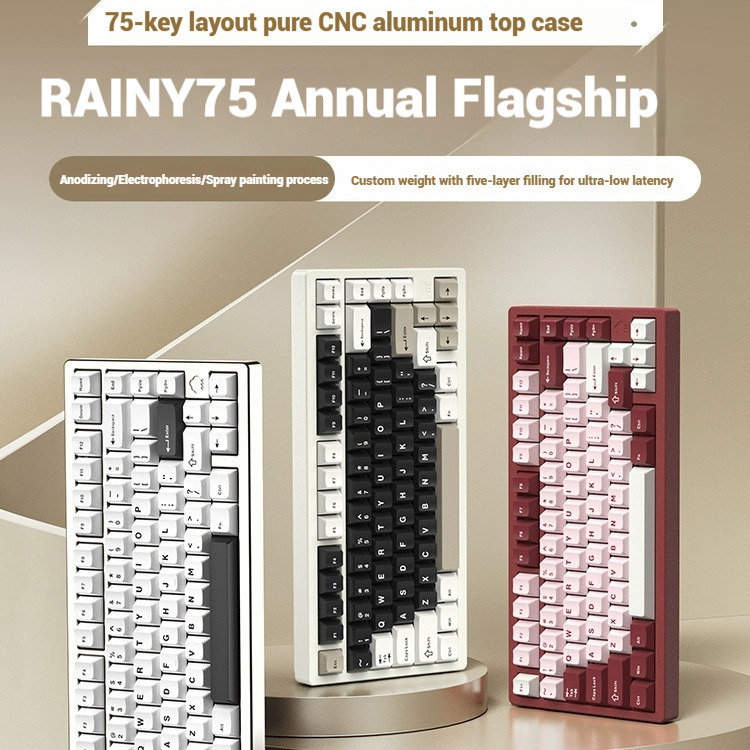 Wireless Bluetooth RAINY75 Cus - Esports Gaming ulasan dan harga