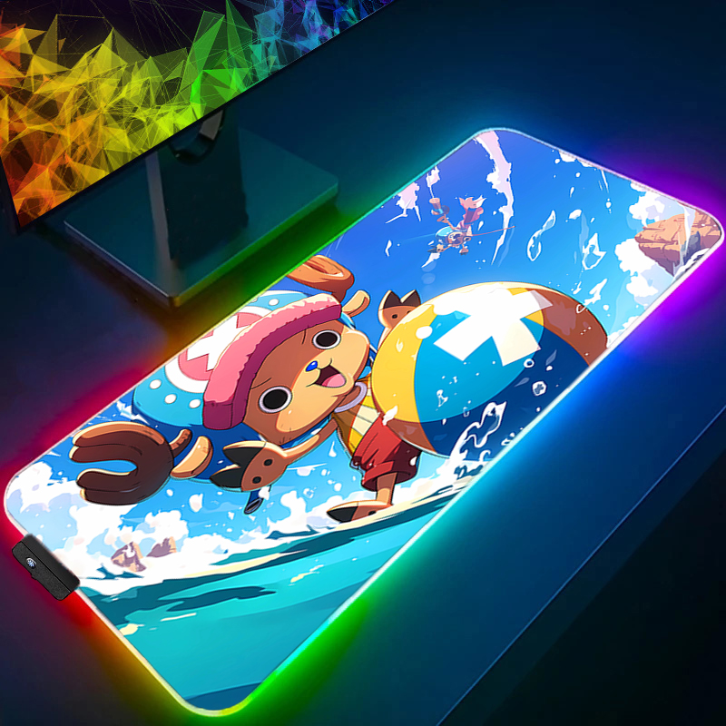 RGB Mouse Pad one piece Tony T - Esports Gaming Keyboard ulasan dan harga