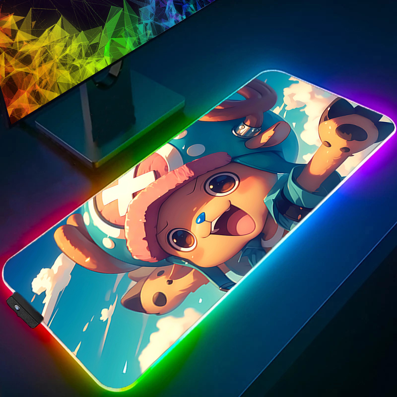 RGB Mouse Pad one piece Tony T - Esports Gaming Keyboard ulasan dan harga