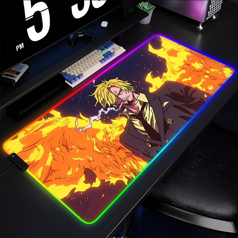 RGB Anime Mouse pad one piece  - Esports Gaming Keyboard ulasan dan harga