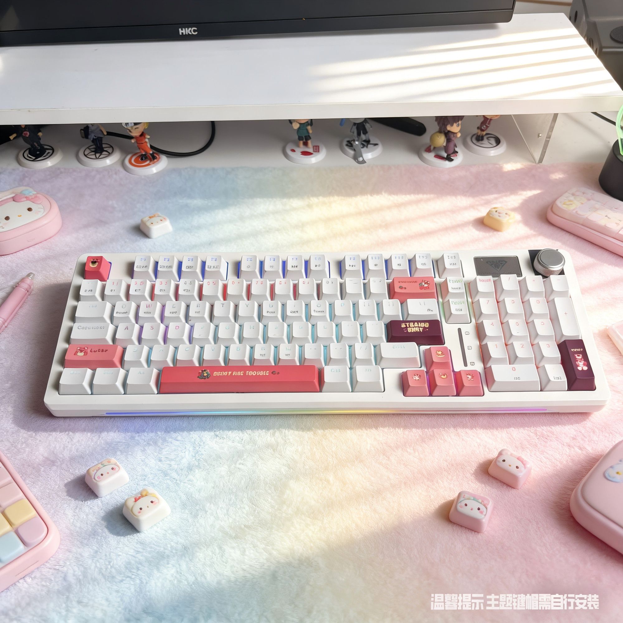 Anime Sanrio Hello Kitty Tri-m - Esports Gaming Keyboard ulasan dan harga