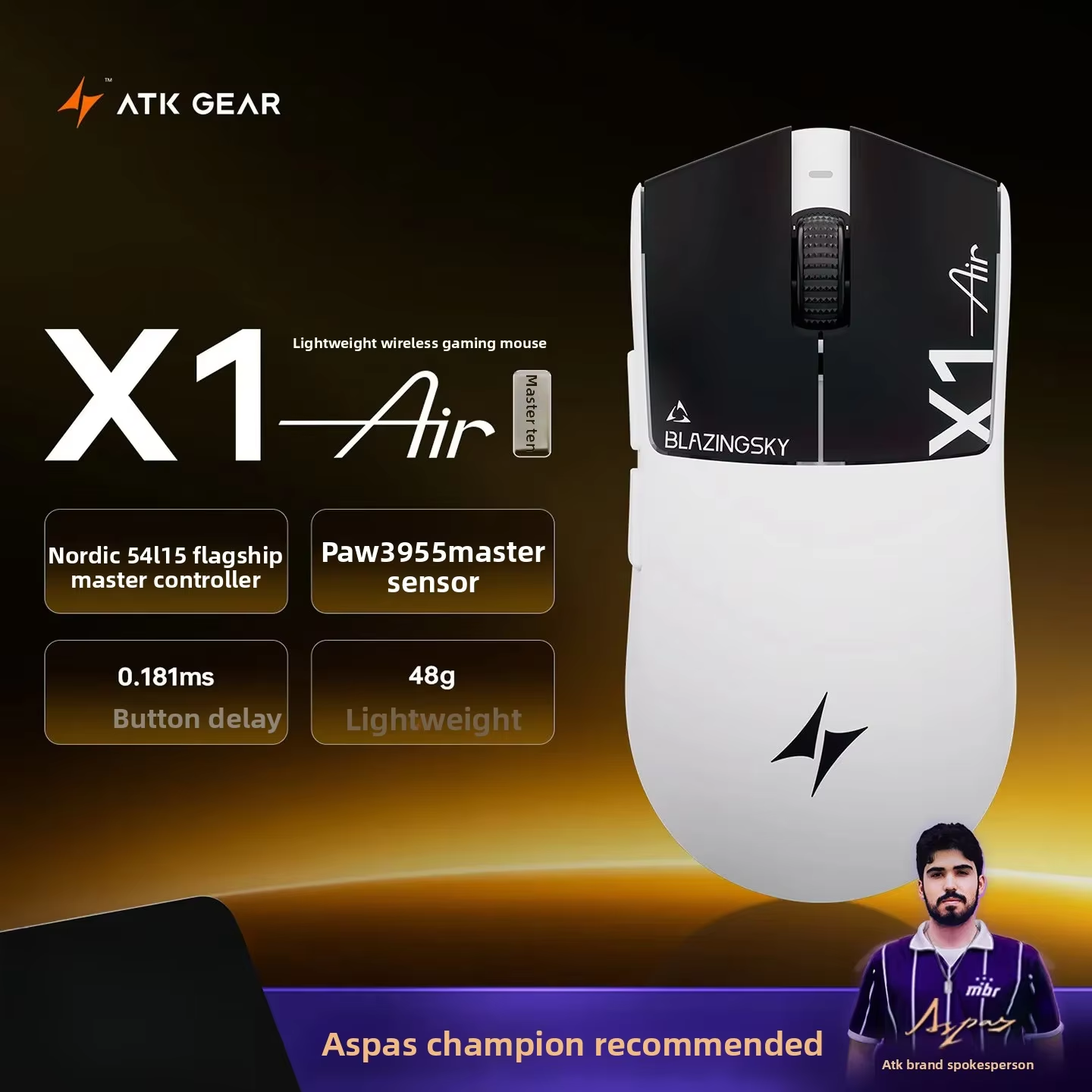 New ATK Blazing Sky X1 Air Ult - Esports Gaming ulasan dan harga
